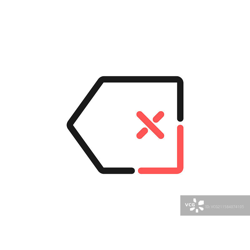 退格键图标删除按钮图片素材