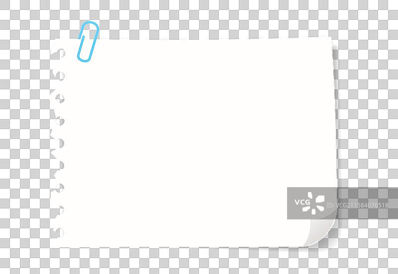 空白的留白的便签纸张便利贴办公用品设计插画元素图片素材