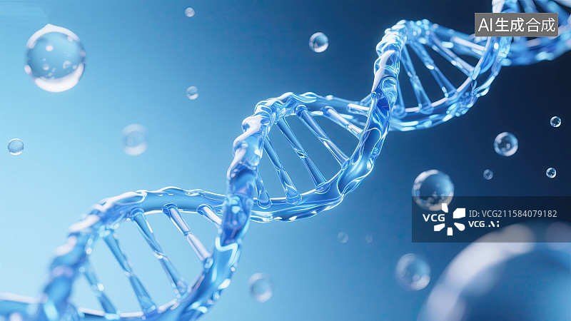 【AI数字艺术】DNA，螺旋，医疗，科技，背景图片素材