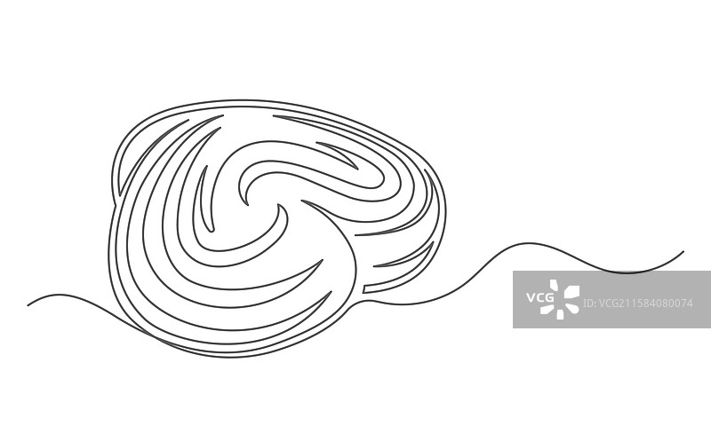 白色背景上孤立的连续面包卷图案图片素材