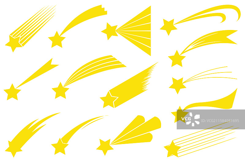 黄色流星图片素材