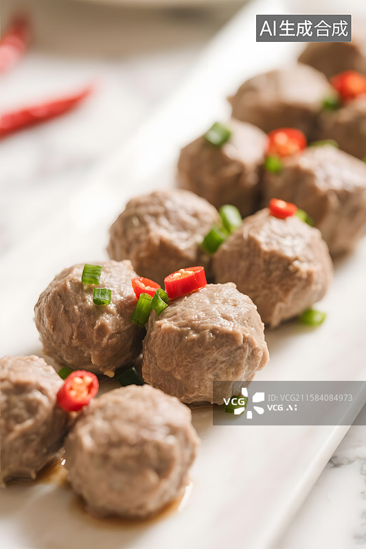 【AI数字艺术】潮汕牛肉丸图片素材