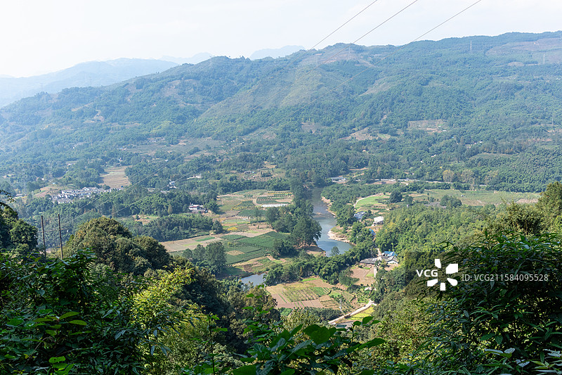 成都邛崃青山乡村风景图片素材