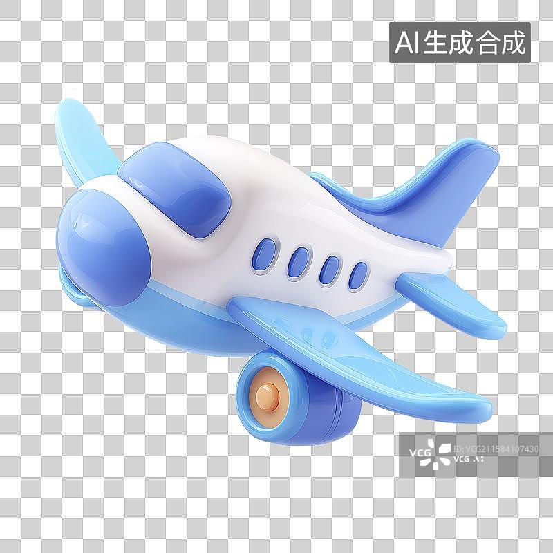【AI数字艺术】一架小型玩具飞机图片素材