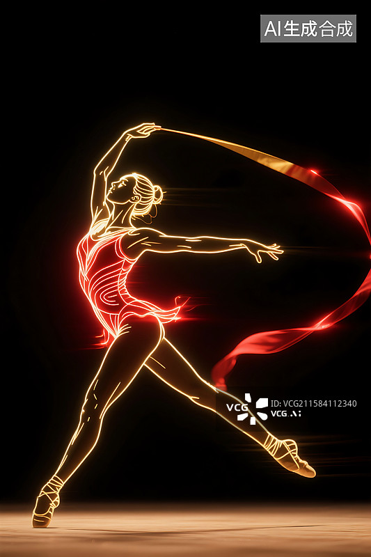 【AI数字艺术】优雅的艺术体操图片素材