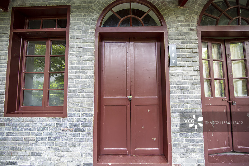 湖北省武汉革命博物馆毛泽东同志主办的中央农民运动讲习所旧址（武昌农讲所旧址纪念馆）：事务处图片素材