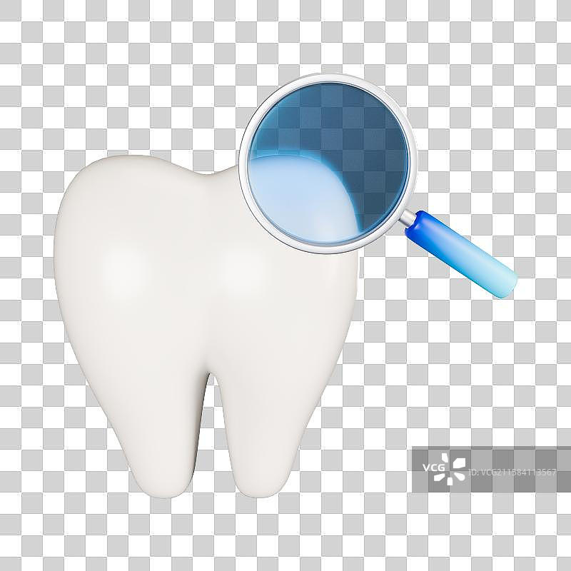 3D立体渲染元素牙齿保护蛀牙牙医医院插画图片素材
