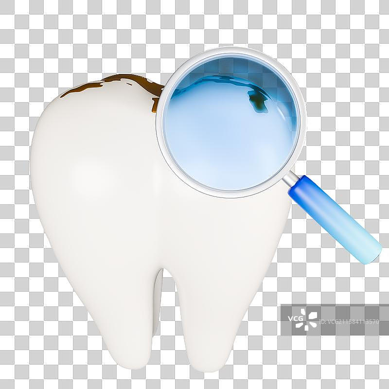 3D立体渲染元素牙齿保护蛀牙牙医医院插画图片素材