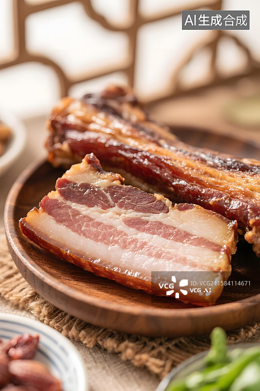 【AI数字艺术】年味十足的腊肉美食图片素材