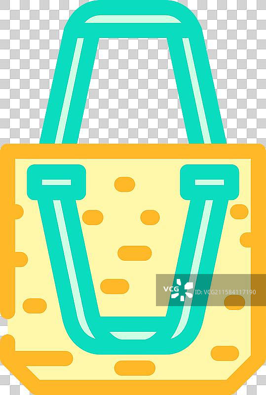 二手商店购物袋时尚驱动的颜色图标图片素材