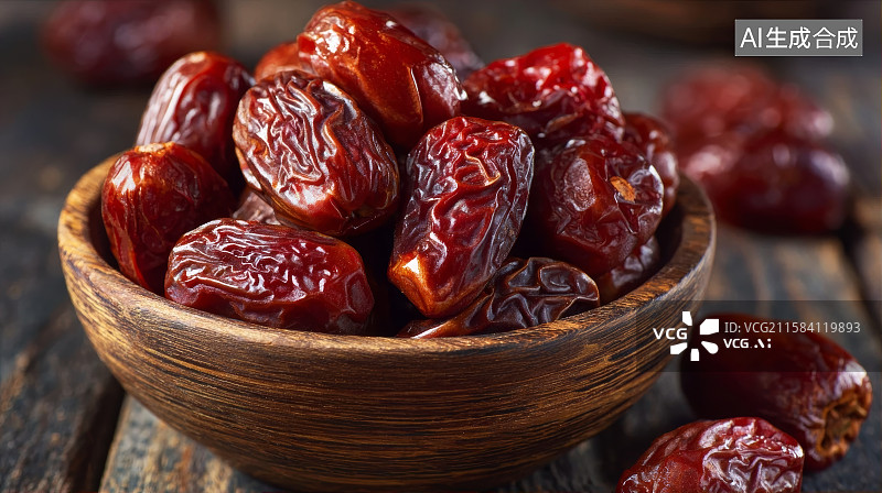 【AI数字艺术】红枣特写镜头图片素材
