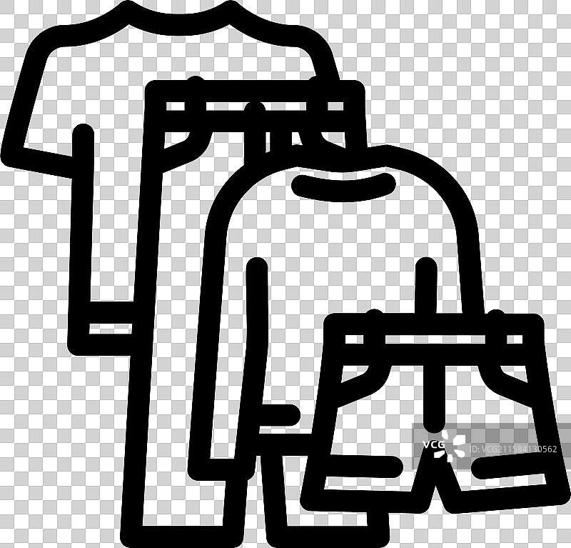 胶囊衣橱二手时尚线条图标图片素材