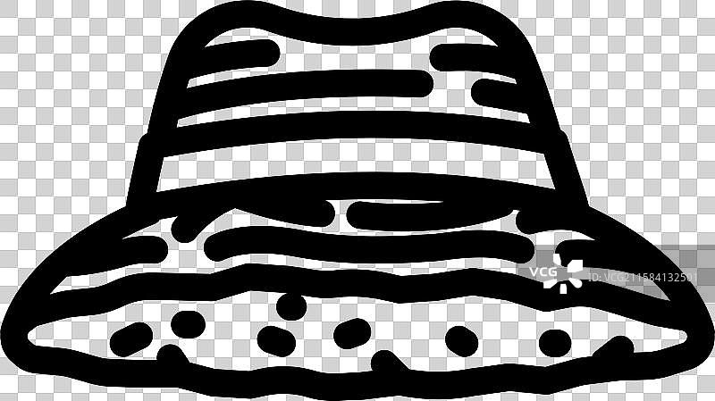 草帽线条图标图片素材