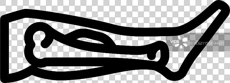 发际线裂纹线条图标图片素材