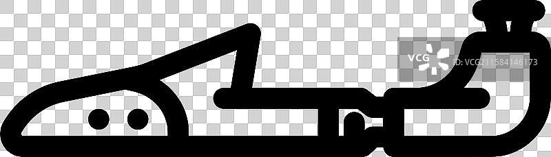 鞋撑衣物护理线条图标图片素材