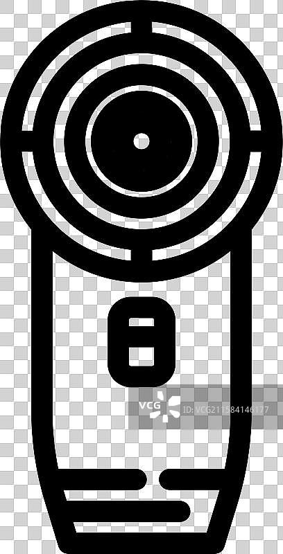 衣物护理用布料剃刀线条图标图片素材