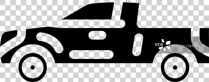 驾驶的皮卡车图标图片素材