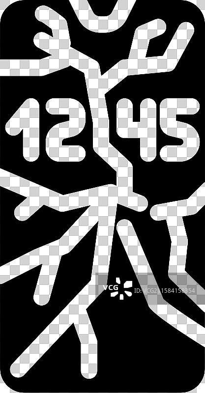 破损的智能手机屏幕图标图片素材