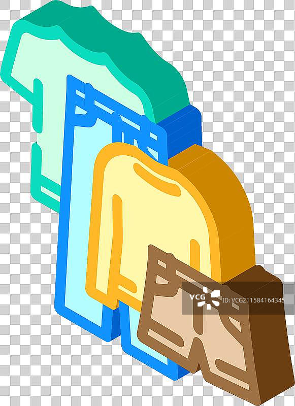 胶囊衣橱二手时尚等距图图片素材