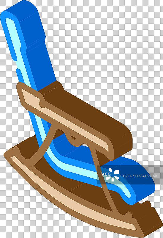 摇椅等距图标图片素材