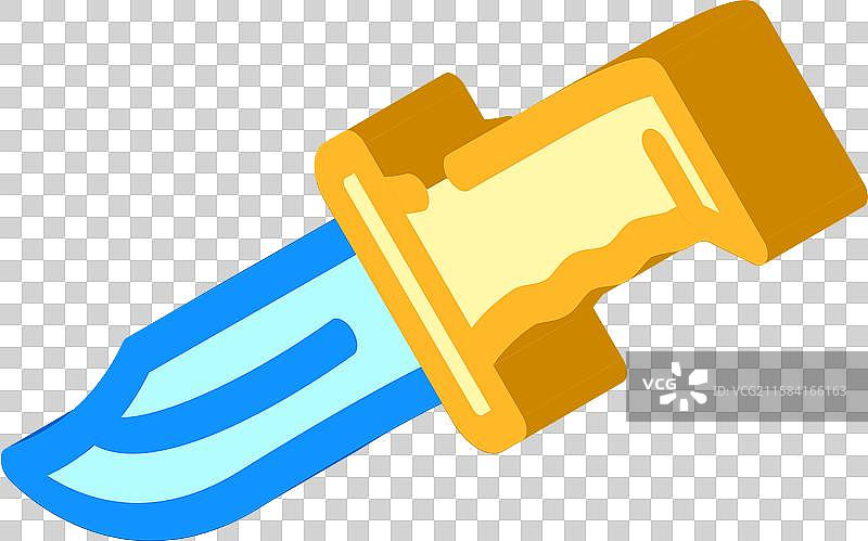 猎刀等距图标图片素材