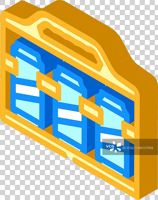 啤酒罐支架等距图标图片素材