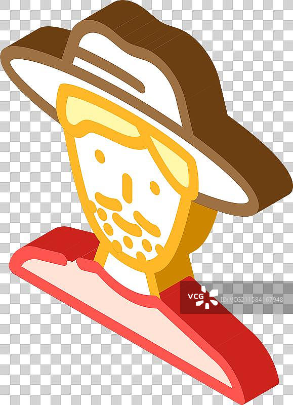 男性头像等距图标图片素材