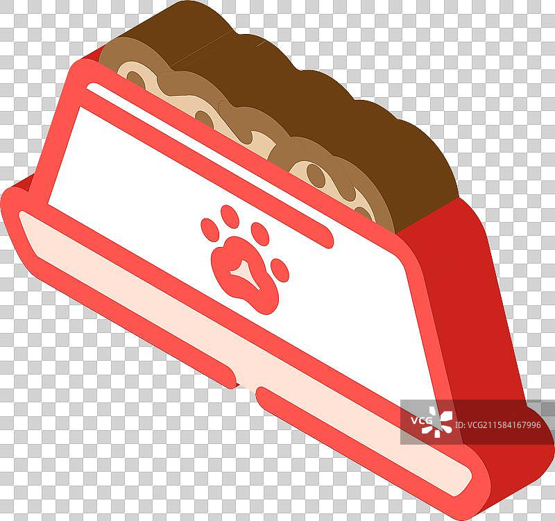 宠物家用食碗等距图标图片素材