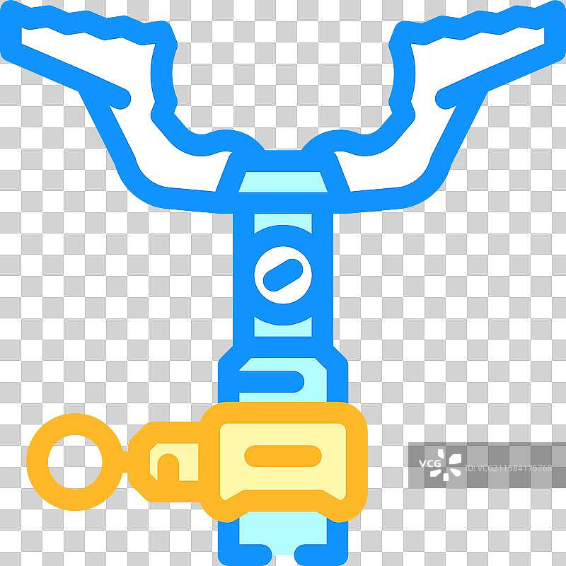 钛合金超轻便露营炉彩色图标图片素材