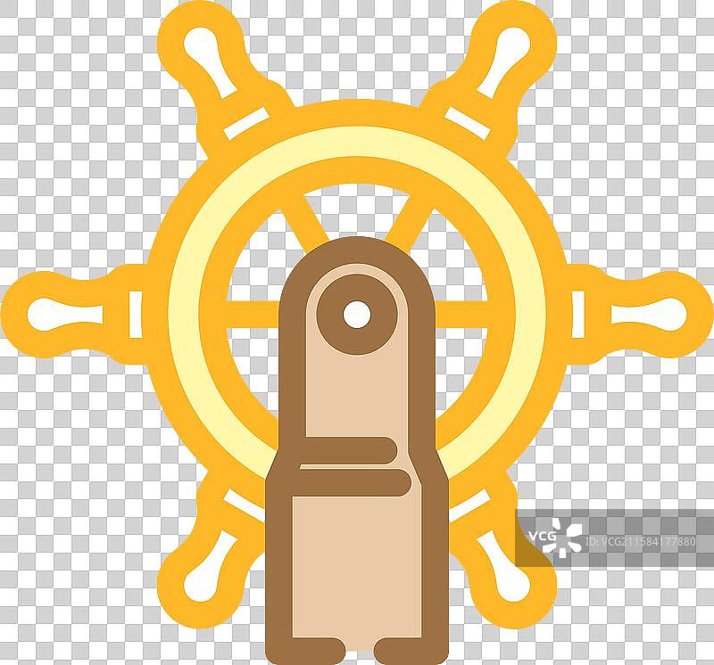 船舵 航海运动 彩色图标图片素材