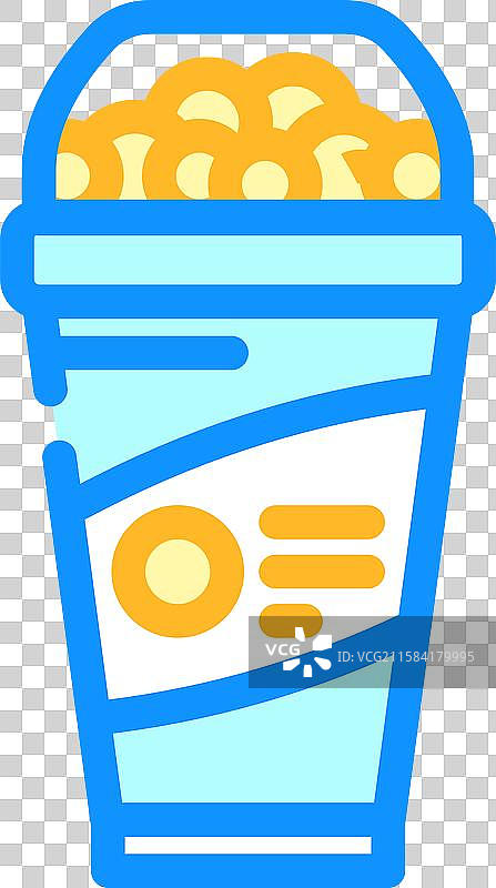 谷物杯餐饮颜色图标图片素材