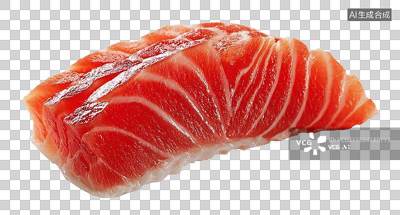 【AI数字艺术】新鲜生鲑鱼片三文鱼图片素材