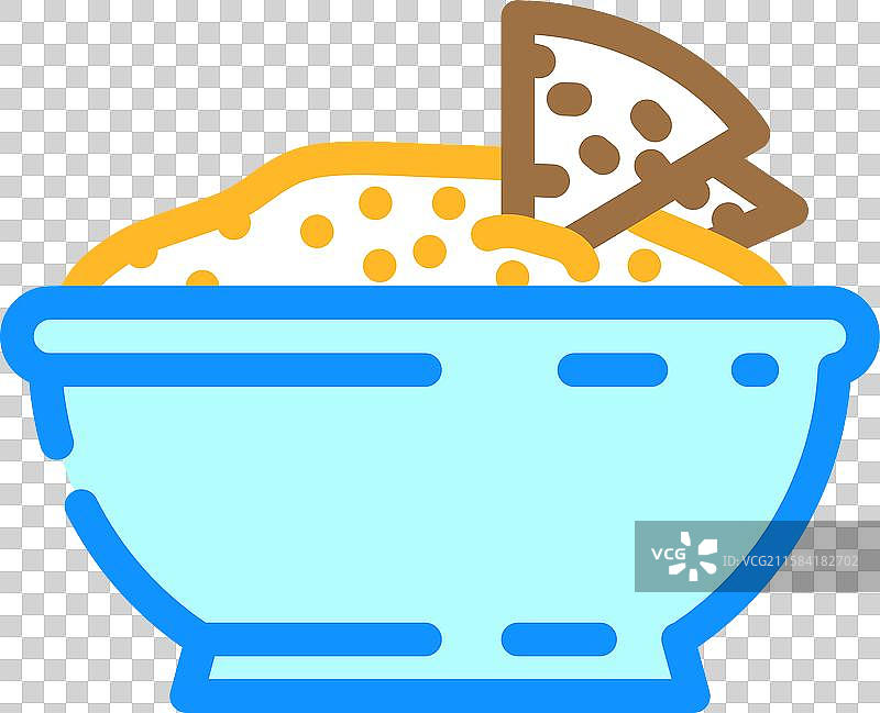 鹰嘴豆泥调味品彩色图标图片素材