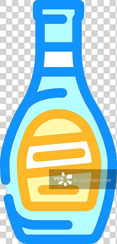 牧场沙拉酱调味品颜色图标图片素材