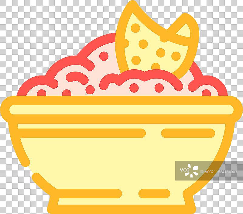 莎莎酱调味品彩色图标图片素材