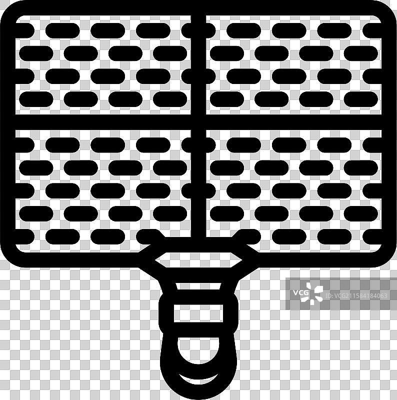 钛合金超轻烧烤架线条图标图片素材
