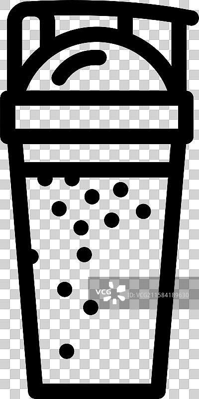 蛋白质奶昔餐饮线条图标图片素材