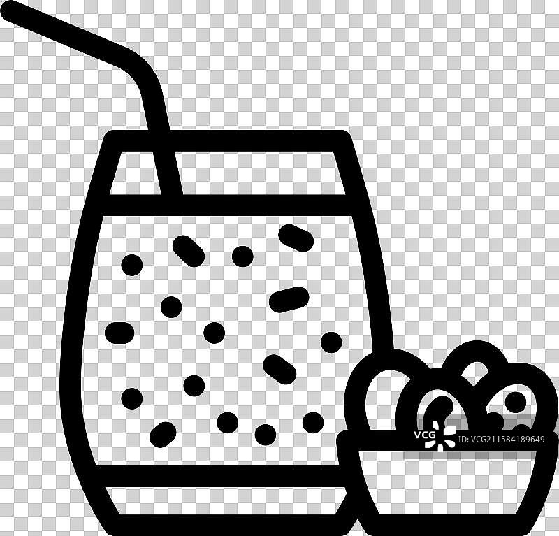 蔬菜汁餐饮饮料线条图标图片素材