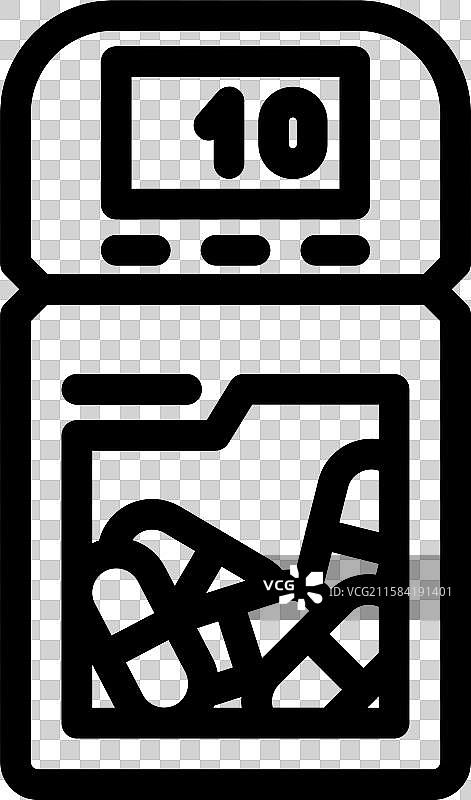 智能药瓶 医疗创新 线条图标图片素材