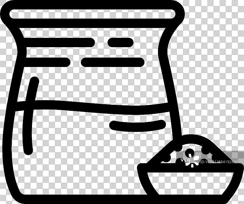 芝麻酱调味品线条图标图片素材