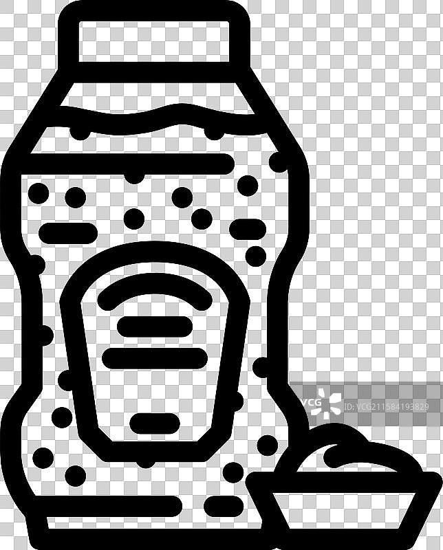 调味品酱料线条图标图片素材