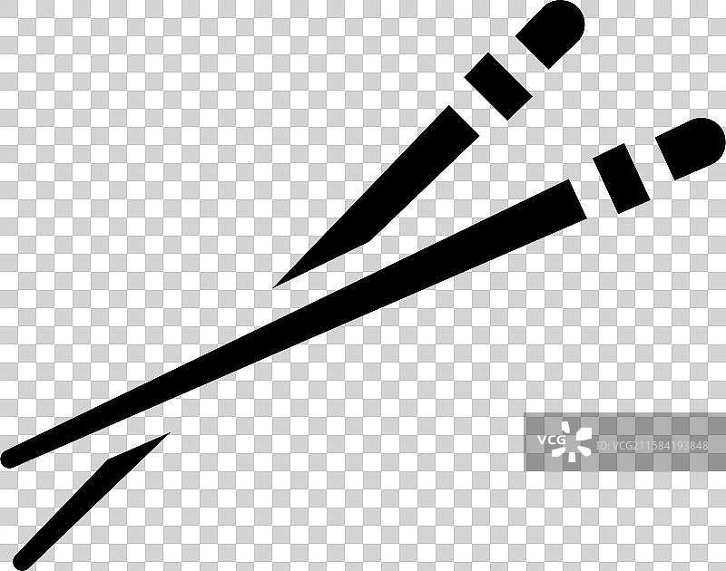 钛合金超轻筷子图标图片素材