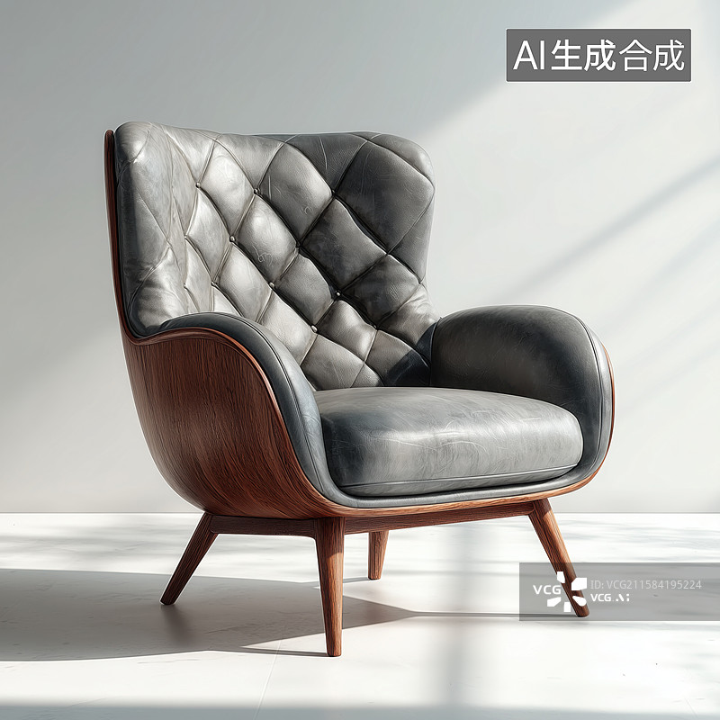 【AI数字艺术】单人座椅元素图片素材