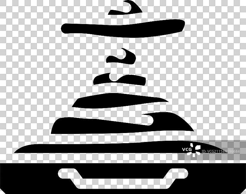 冥想慢生活图标图片素材