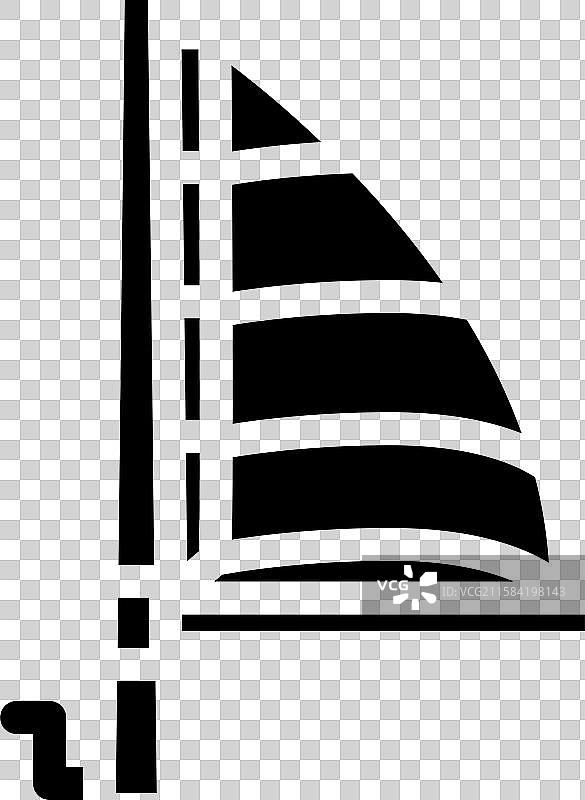 满帆航行运动图标图片素材