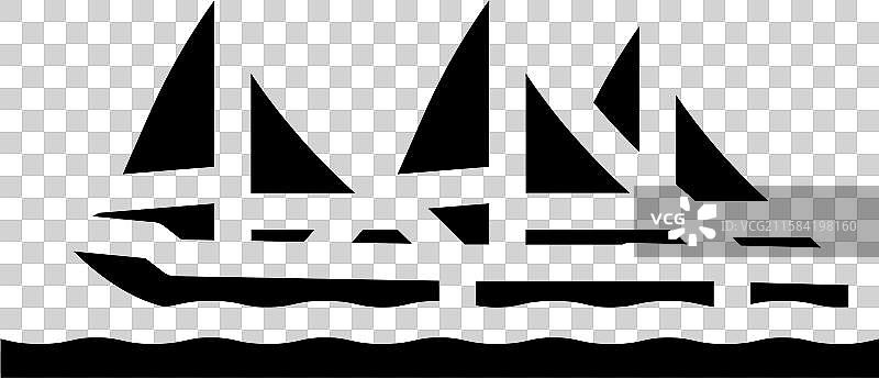 赛车帆船运动图标图片素材