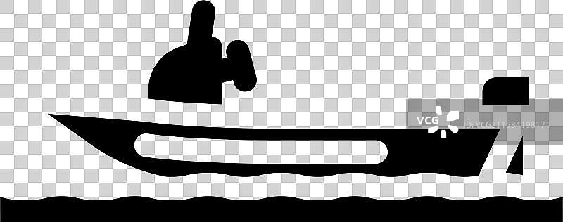 小艇帆船运动图标图片素材