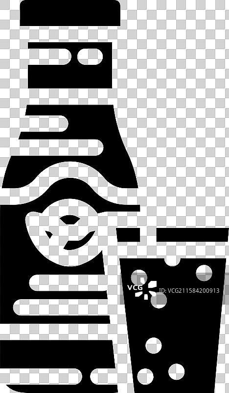 绿色果汁餐饮图标图片素材