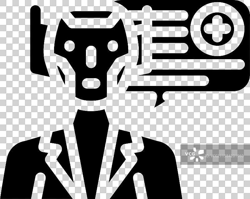 人工智能医生助手医疗创新图标图片素材