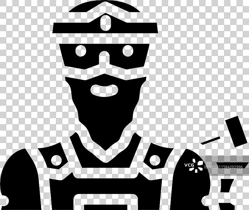 希腊神话中的火神赫淮斯托斯图标图片素材